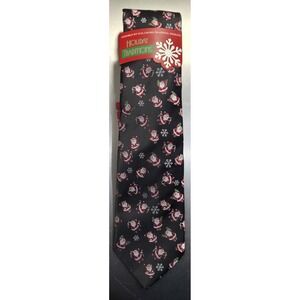 Holiday Traditions Santa/Snowflake‎ Tie Hallmark Seasonal Design NWT